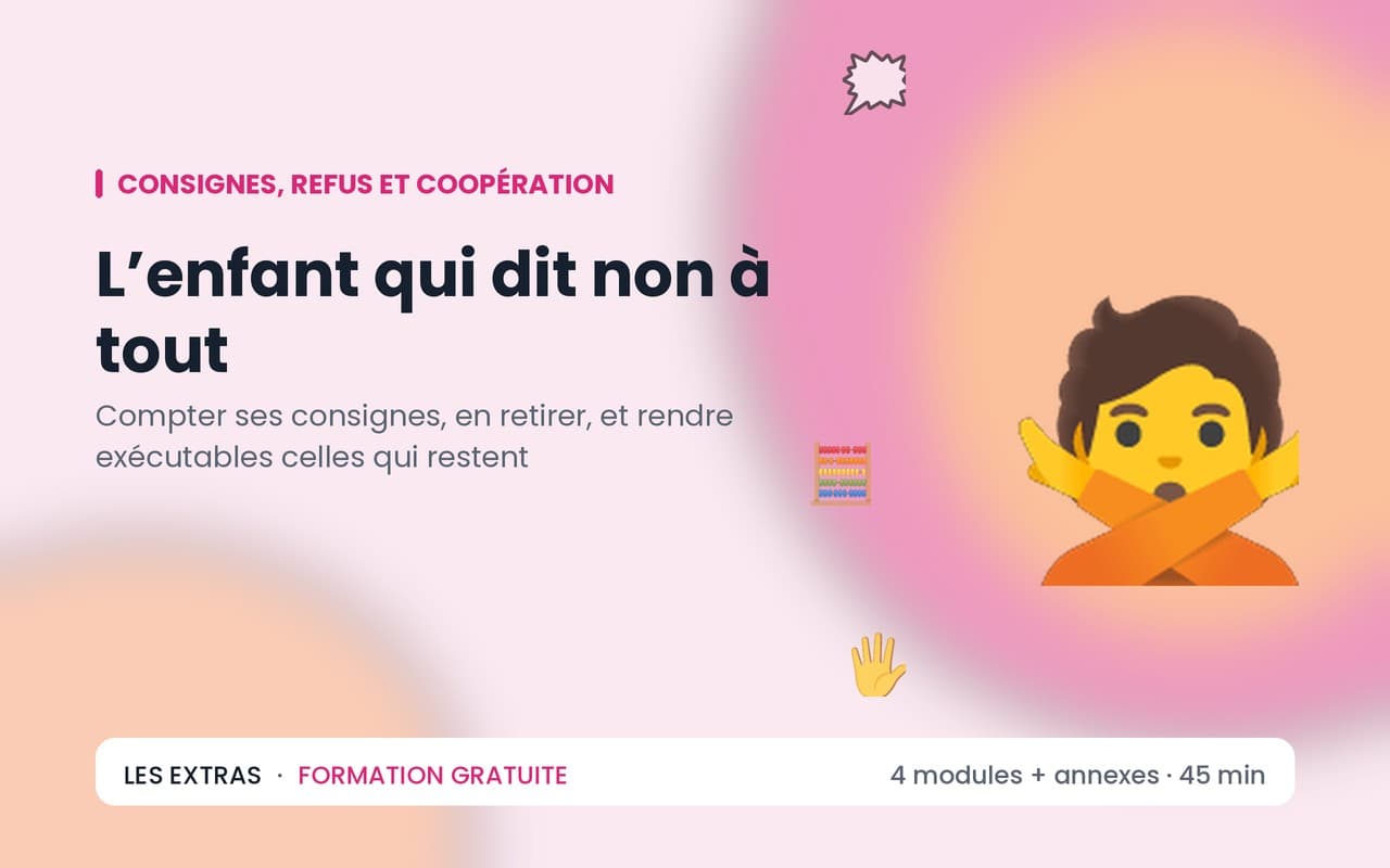 L’enfant qui dit non à tout
