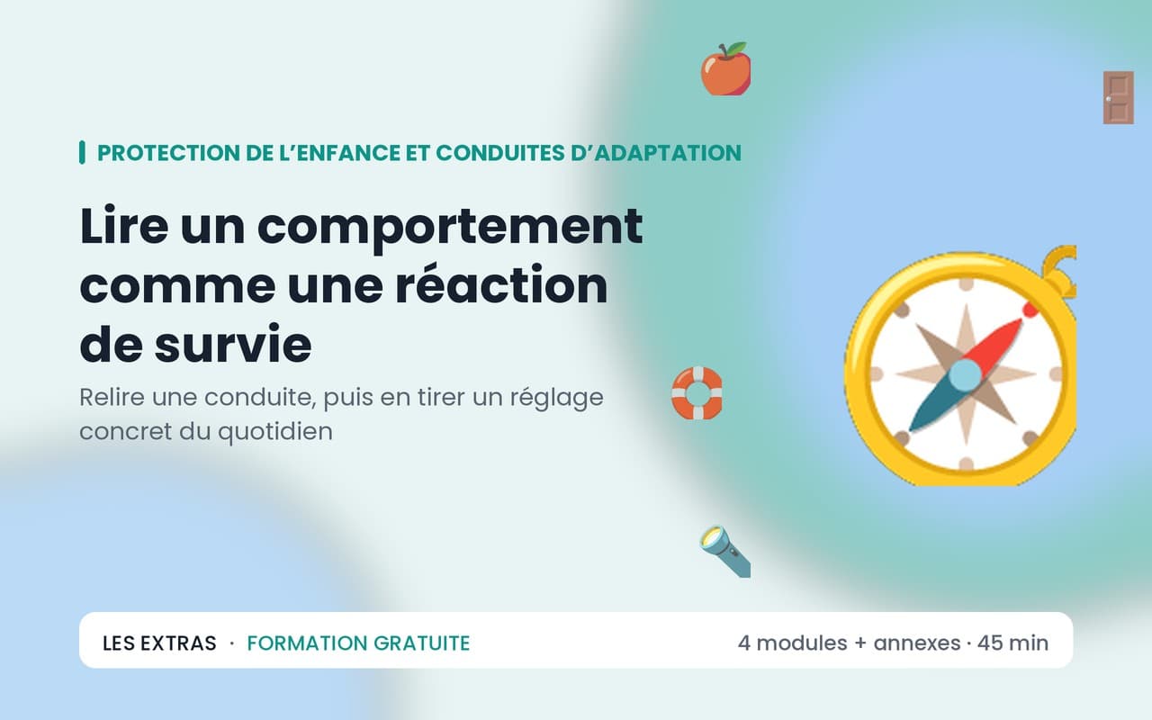 Lire un comportement comme une réaction de survie